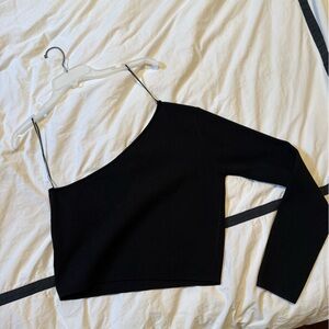 One shoulder knit top